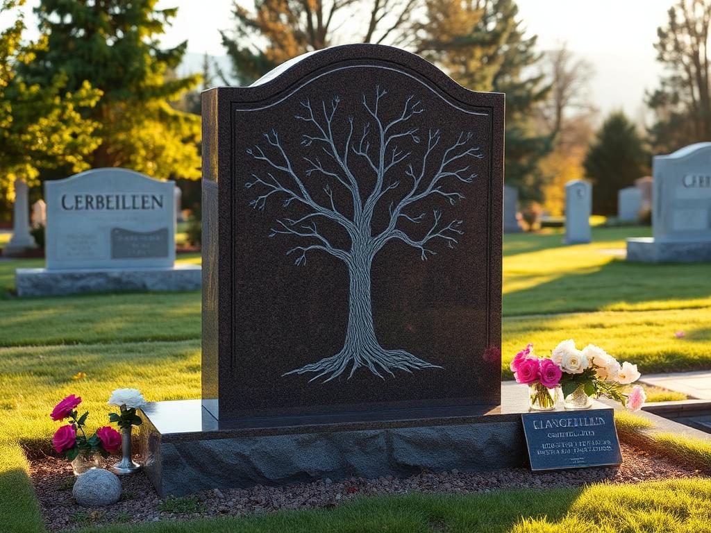 Clear Stream Monuments | Carved Tree Headstone Types and Designs